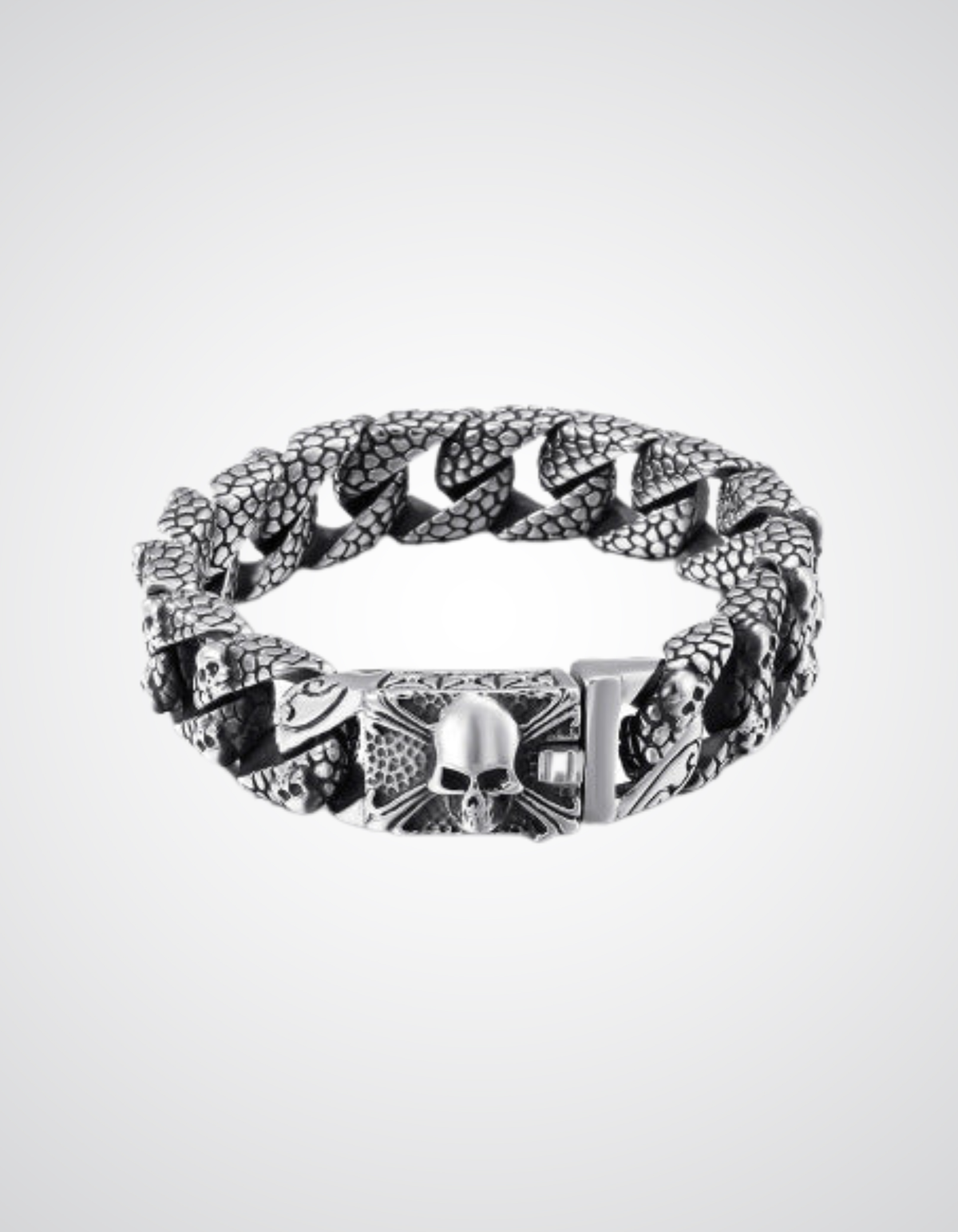 Black-Metal-Ring mit Totenkopf Steel Skull Promise
