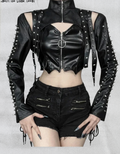 Genietetes Punk-Top „Black Venom“