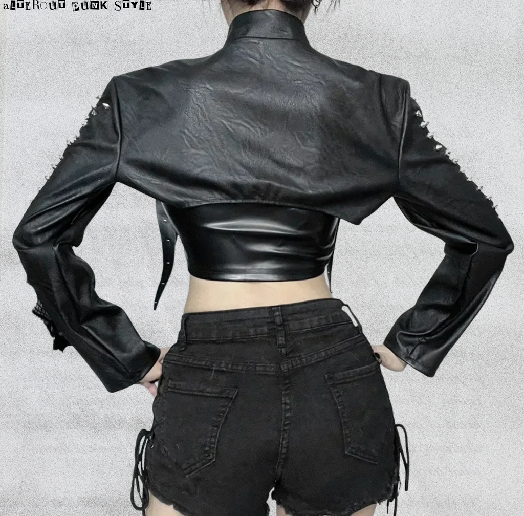 Genietetes Punk-Top „Black Venom“