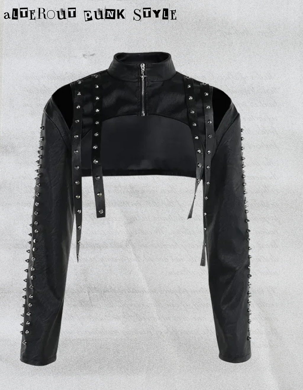 Genietetes Punk-Top „Black Venom“