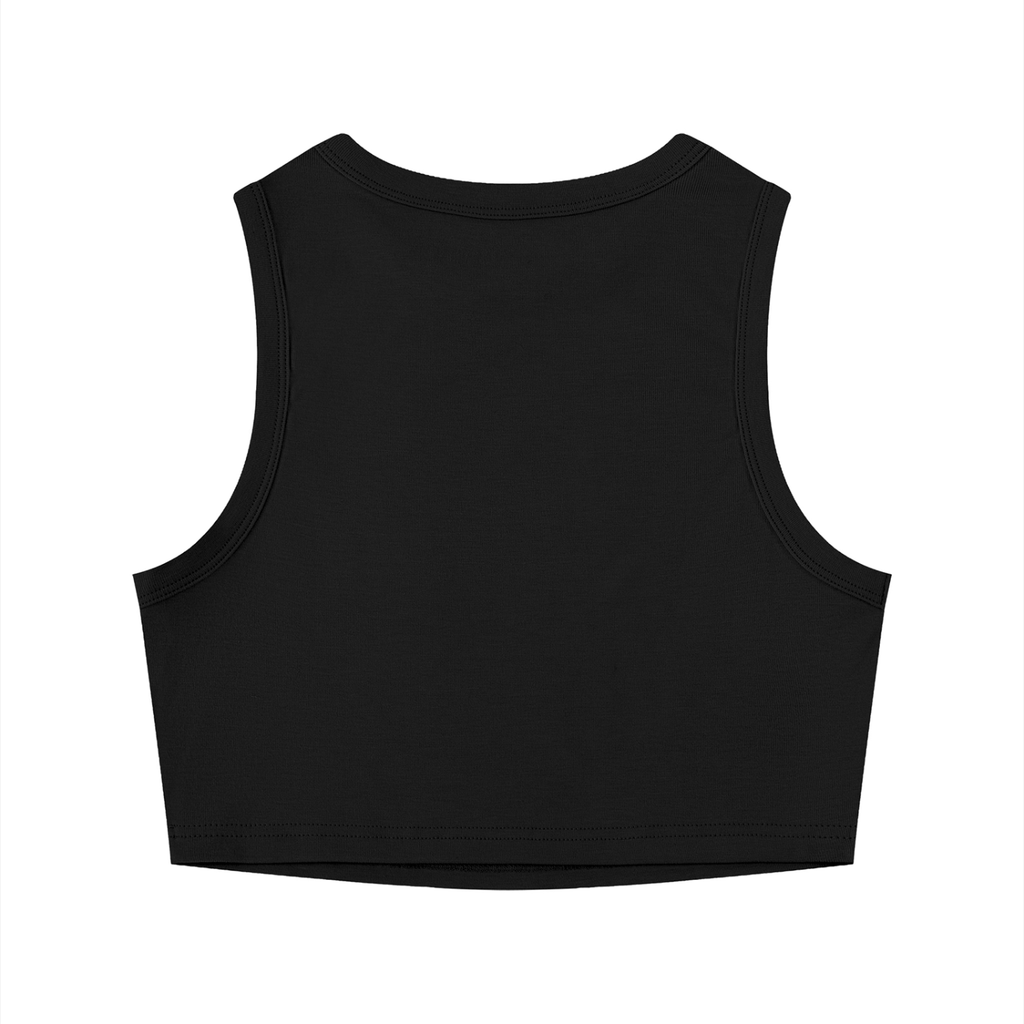 Gotisches Crop-Top Kreuz Sacral | Gotisches ärmelloses Crop-Top | Dark Essential
