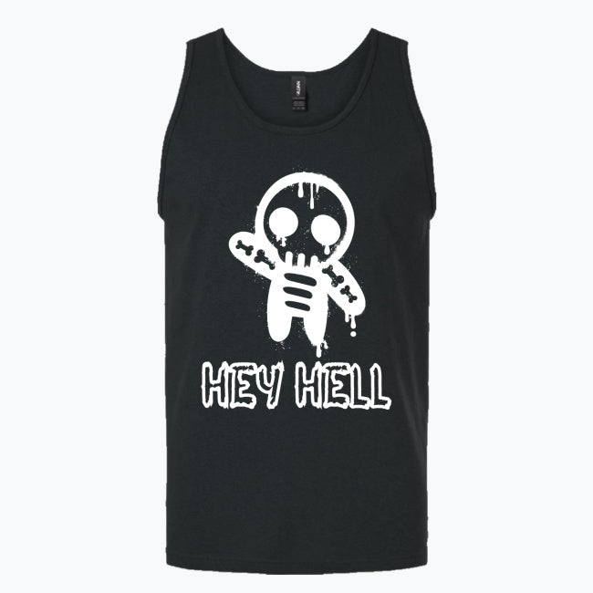 Punk Gothic Tank Top Herren – HEY HELL | Baumwolle 203 GSM