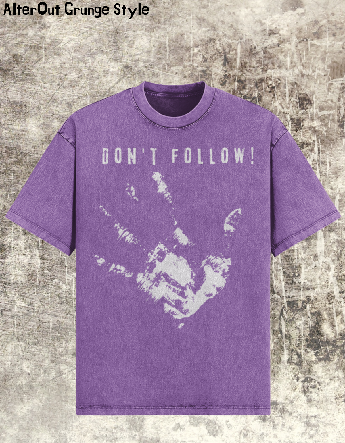 Oversized Grunge T-Shirt Don't Follow
