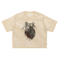 Mesh-Shirt Grunge Goth Dark Rose – Oversize Streetwear | Netz-T-Shirt mit Totenkopf | Alt Aesthetic