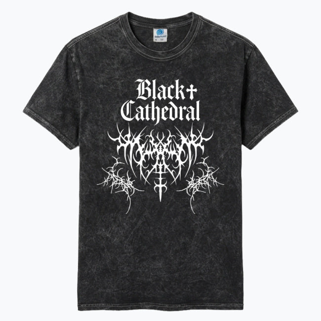 Gotisches T-Shirt Black Cathedral | Dornen der Entropie | Vintage Washed Heavy Cotton
