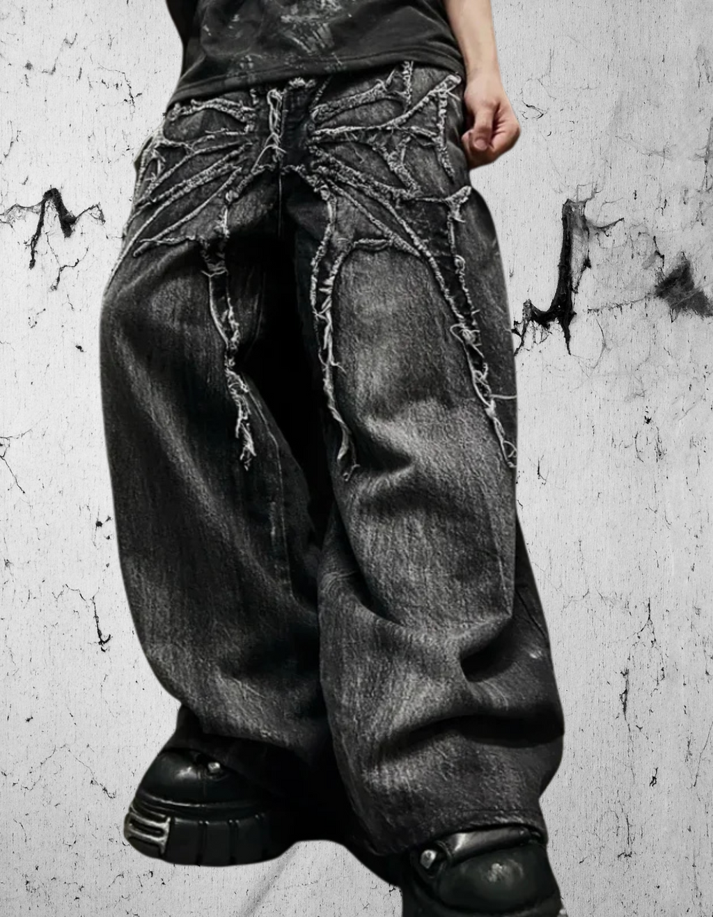 Gotische Baggy-Jeans