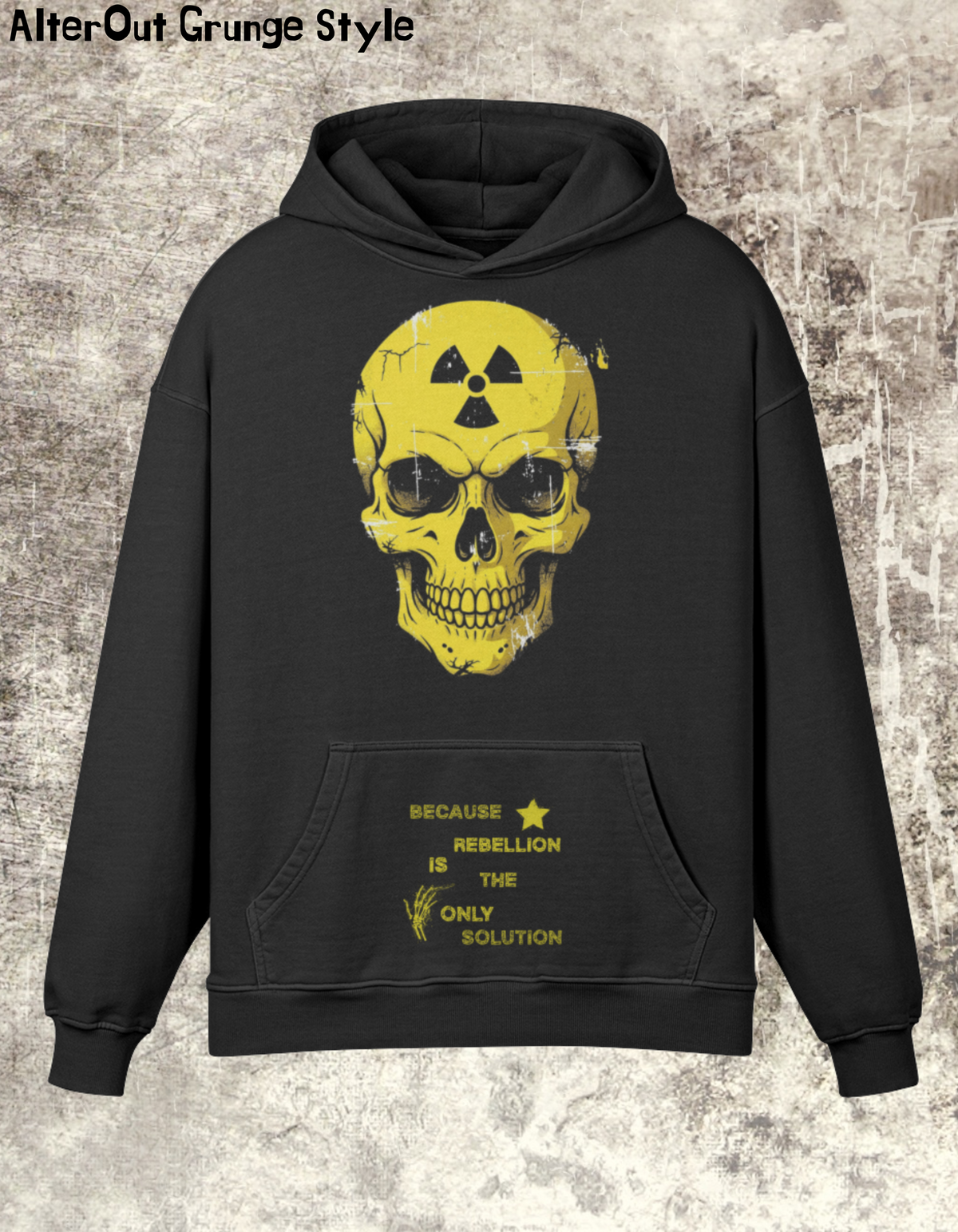 Kapuzenpullover Grunge RADIATION SKULL