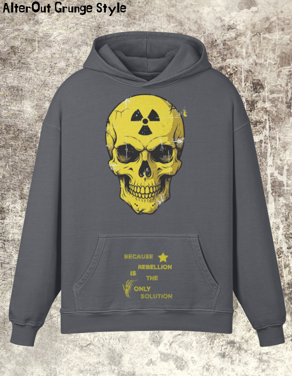Kapuzenpullover Grunge RADIATION SKULL