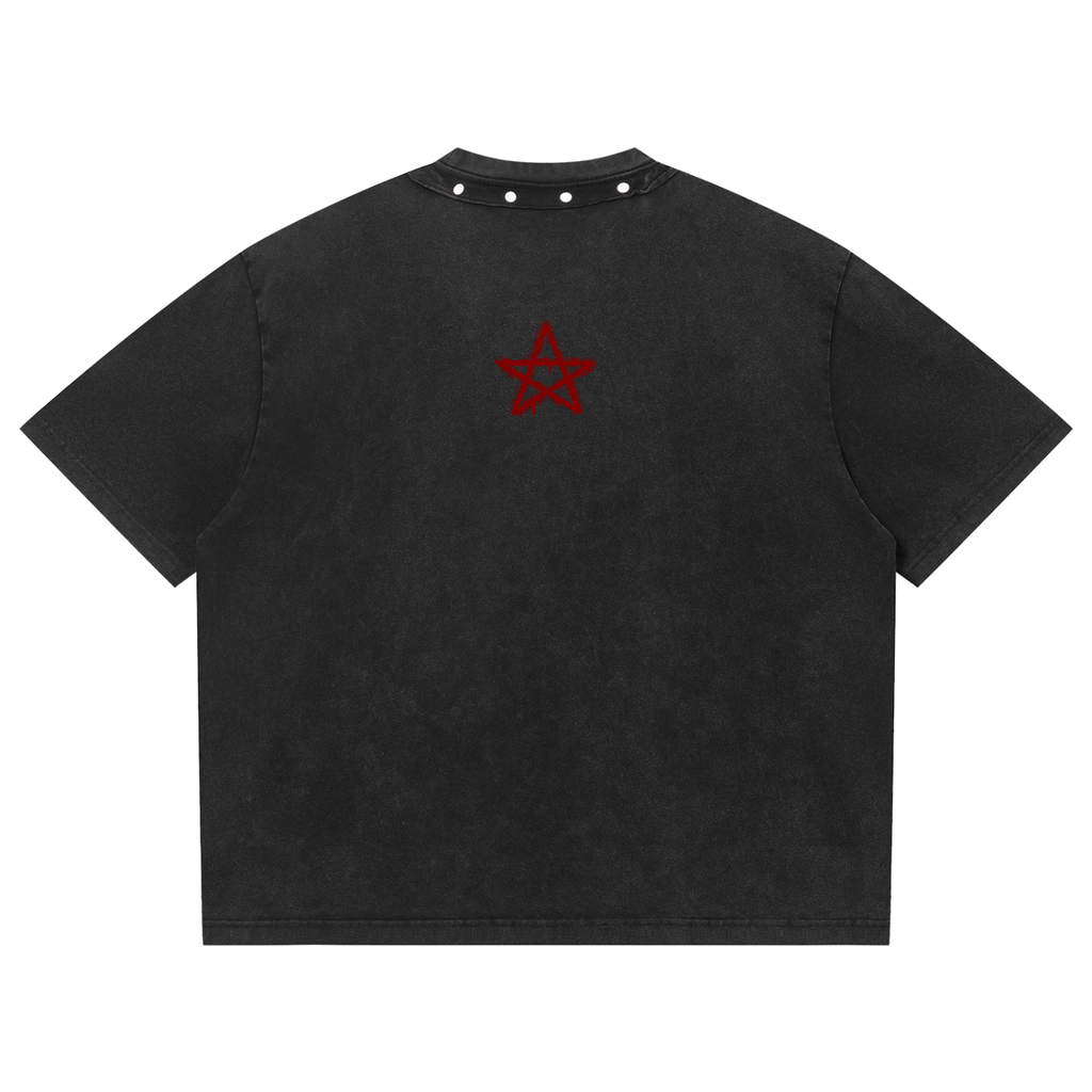 Gotisches Oversize-T-Shirt mit Nieten | Goth Pop – Sweet Nightmares