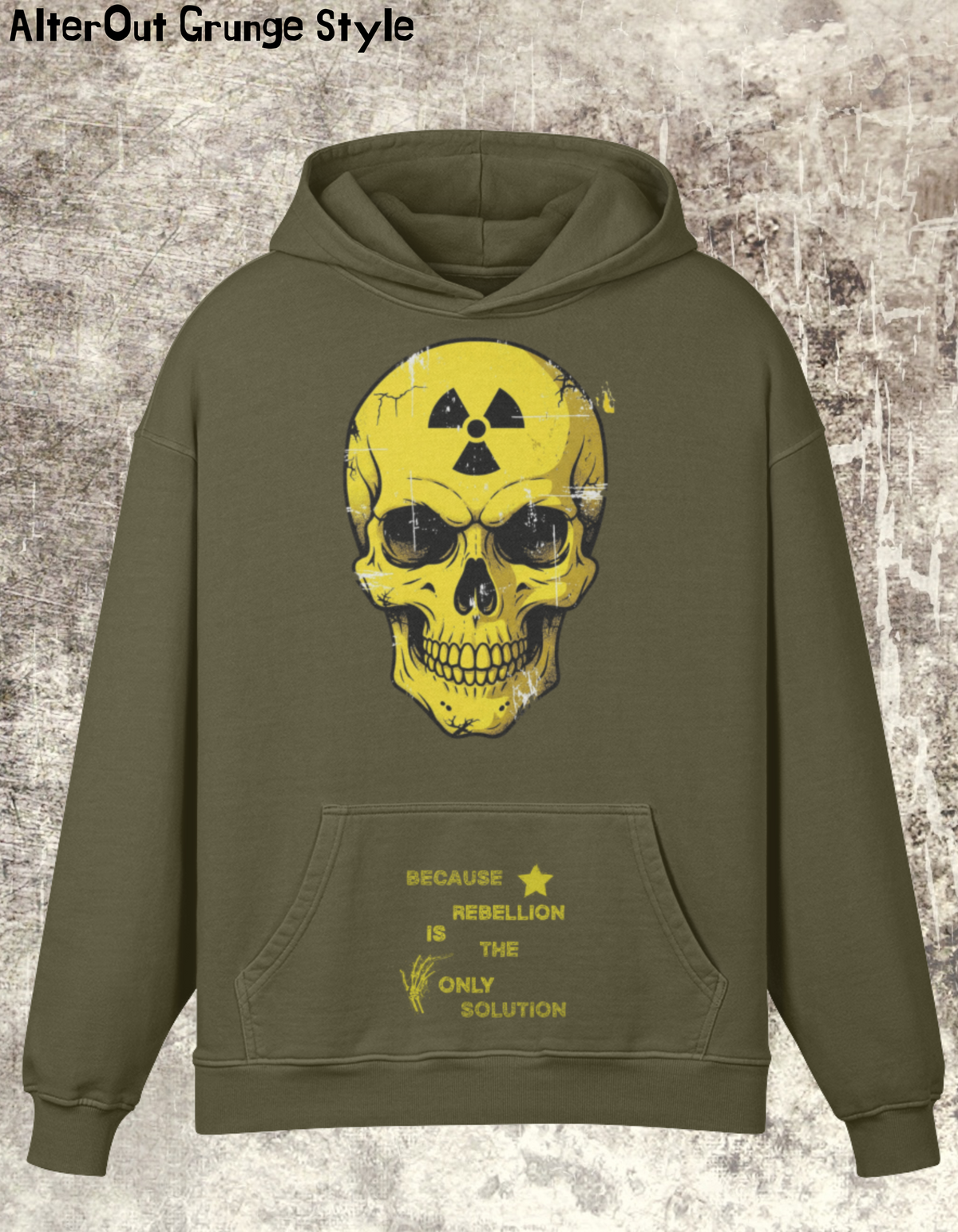 Kapuzenpullover Grunge RADIATION SKULL