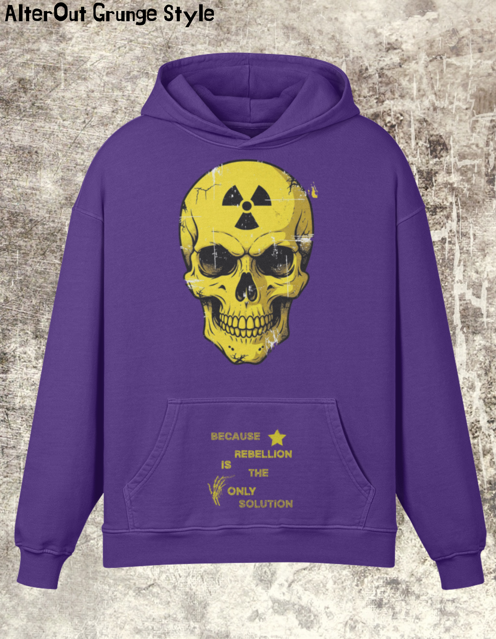 Kapuzenpullover Grunge RADIATION SKULL