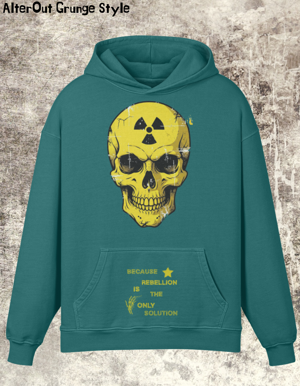 Kapuzenpullover Grunge RADIATION SKULL