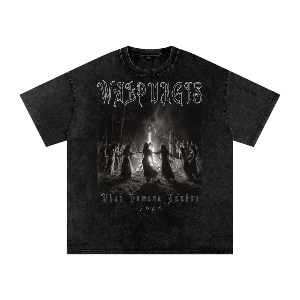 Gotisches Vintage-T-Shirt Walpurgisnacht | WALPURGIS 1966 – 250 GSM