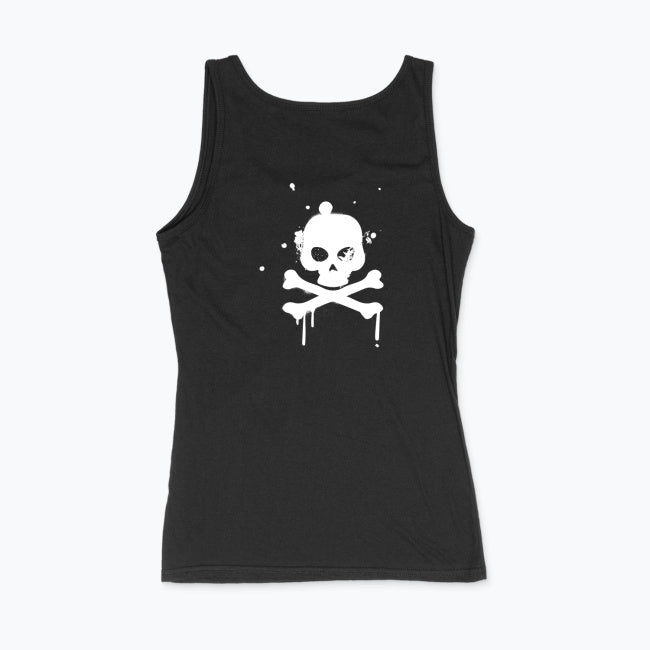 Punk Tank Top Damen mit Totenkopf – SICK OF IT ALL | 100 % Baumwolle