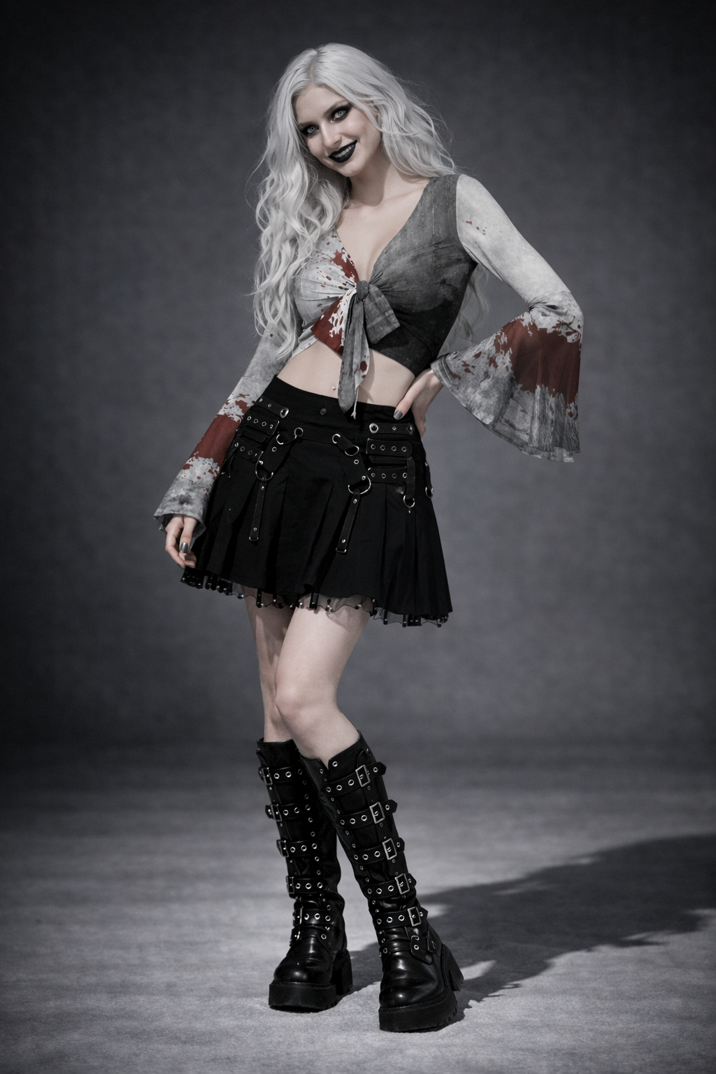 Altgothisches „Bloody Alice“-Motiv-Top | Altgoth Lolita
