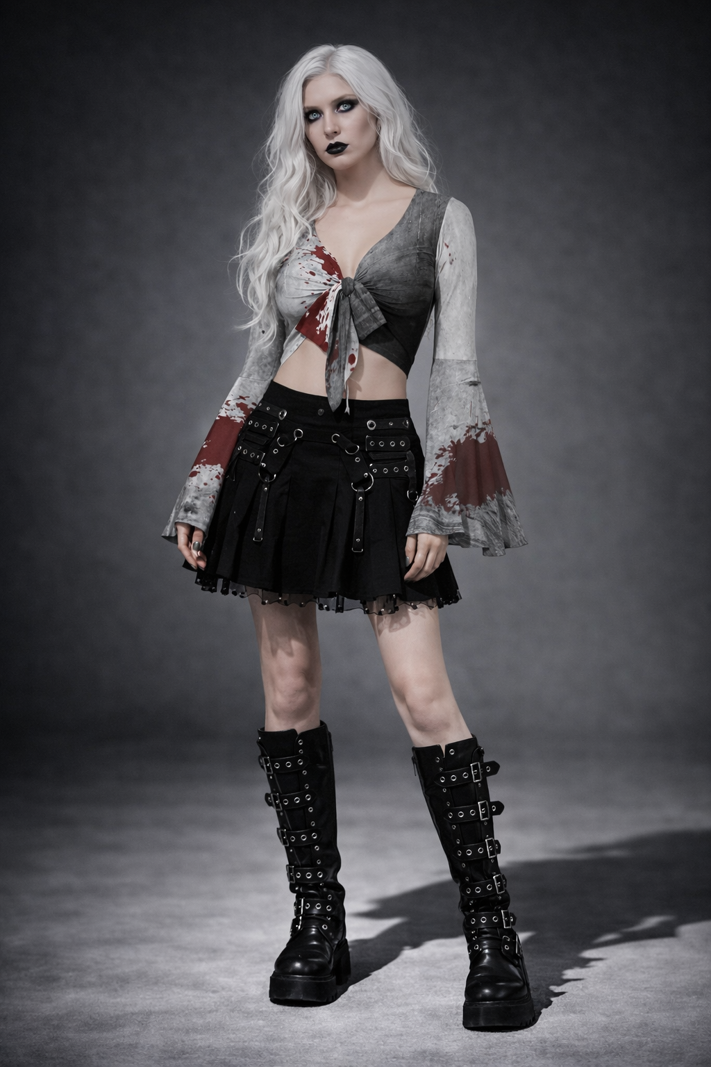 Altgothisches „Bloody Alice“-Motiv-Top | Altgoth Lolita