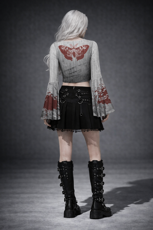 Altgothisches „Bloody Alice“-Motiv-Top | Altgoth Lolita
