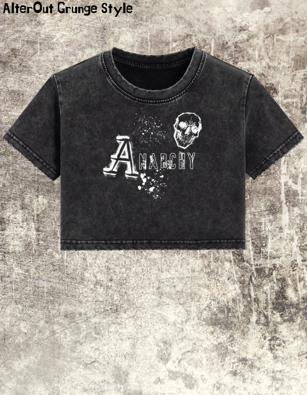 Grunge-Crop-Top Anarchy