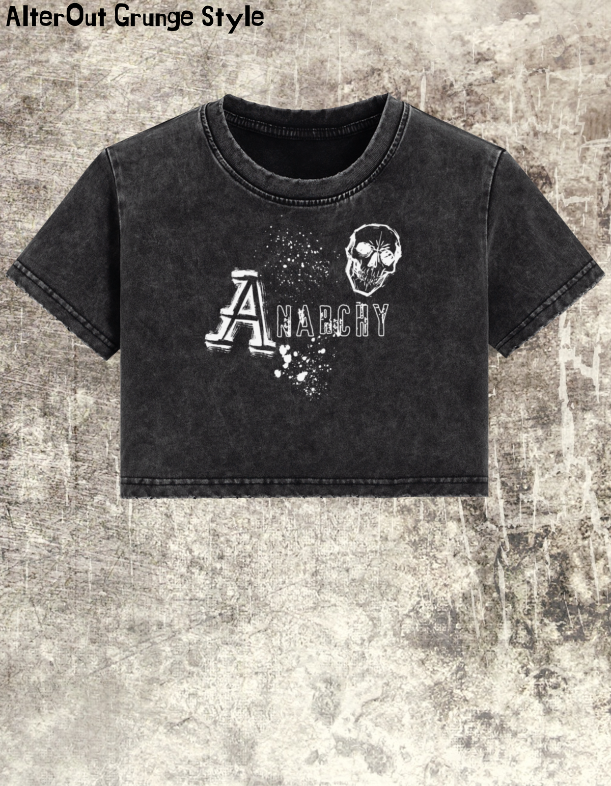 Grunge-Crop-Top Anarchy