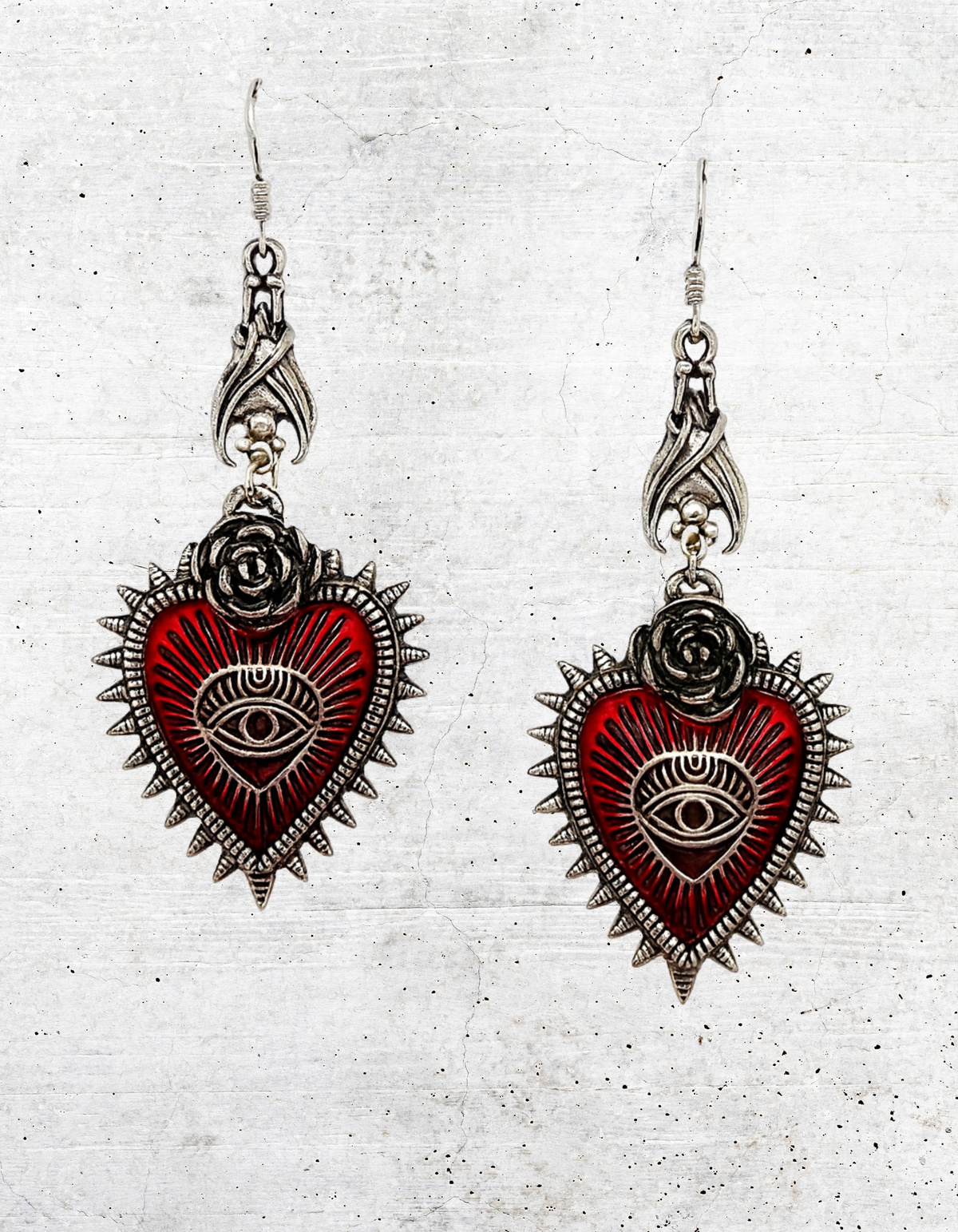Lolita Pain Hearts Ohrringe