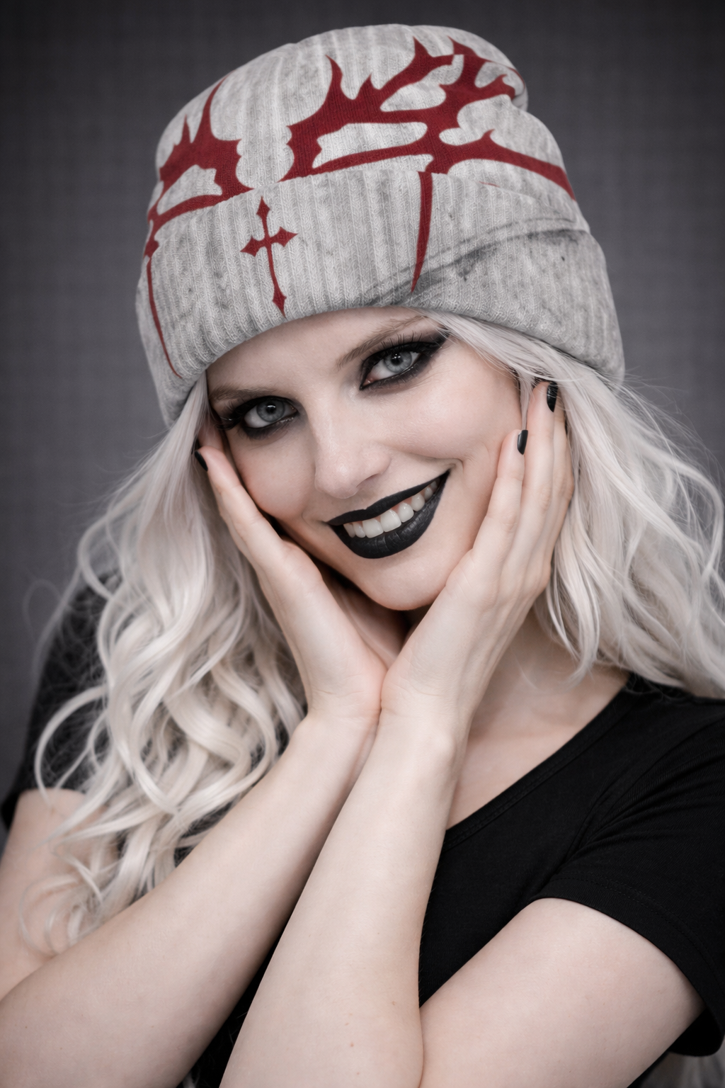 Altgotische Mütze Bloodly Alice | Alt-Goth Grunge Lolita