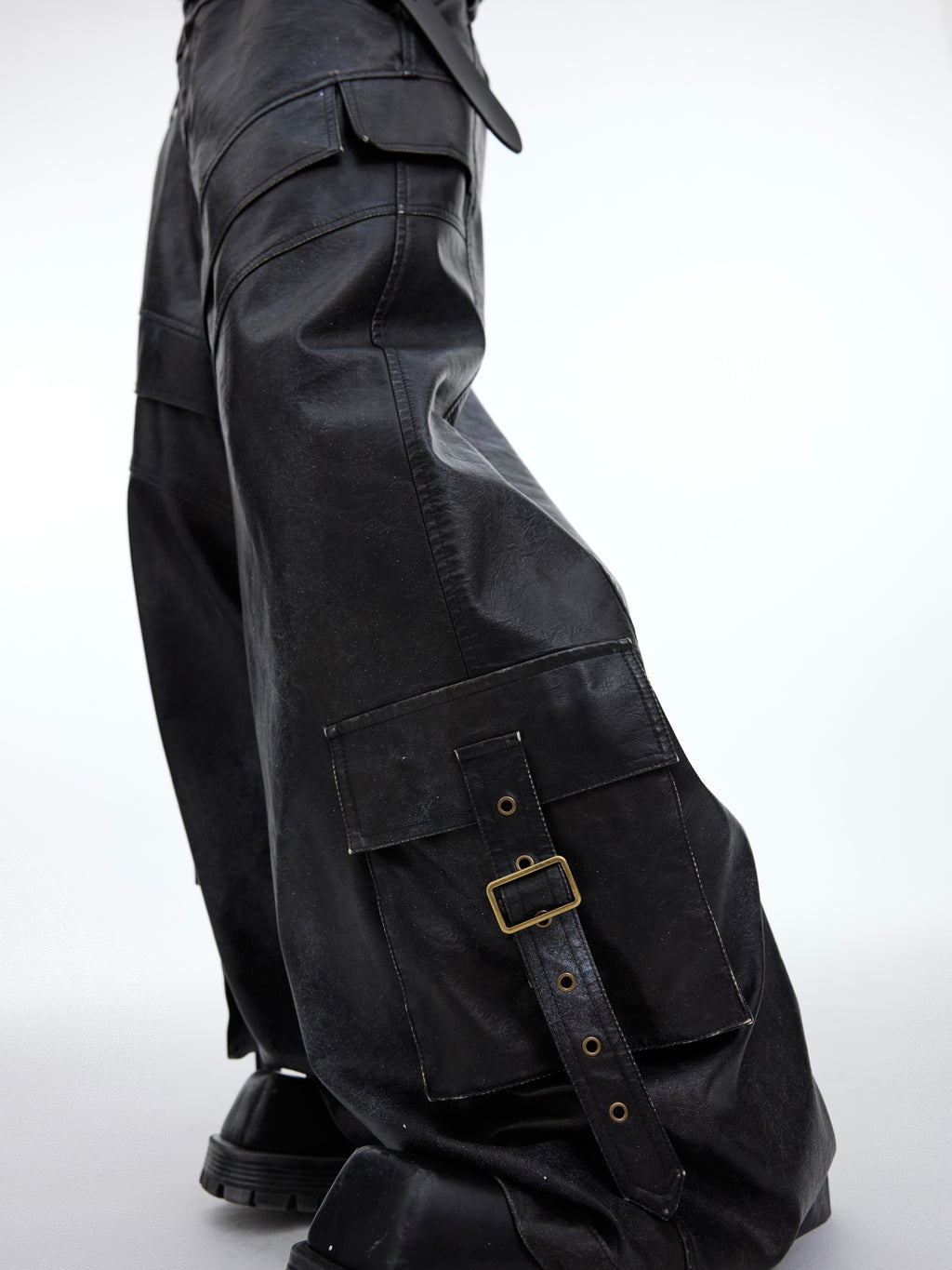 Gothic Punk Leather Pants