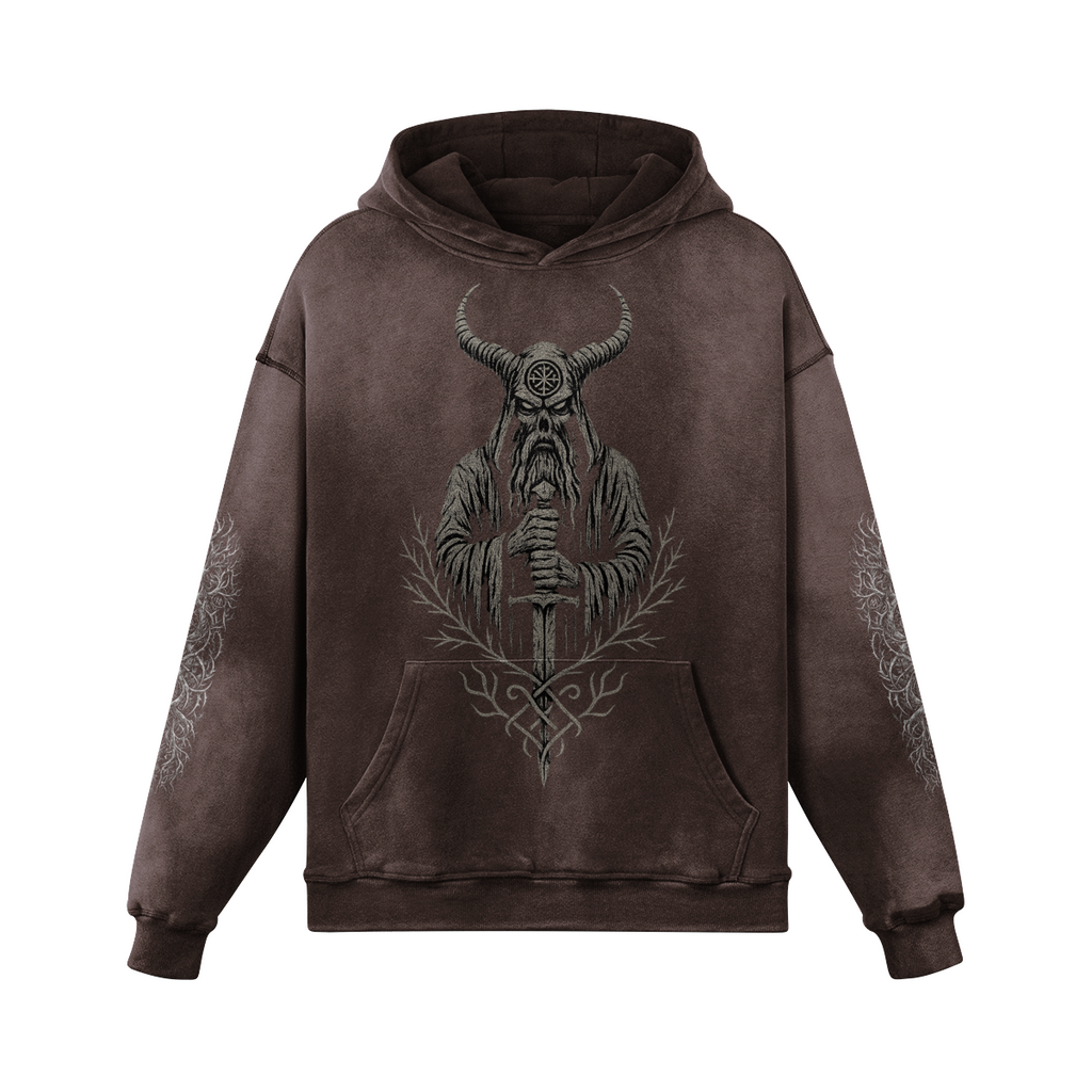 Slavic Gothic Hoodie Forest Monster