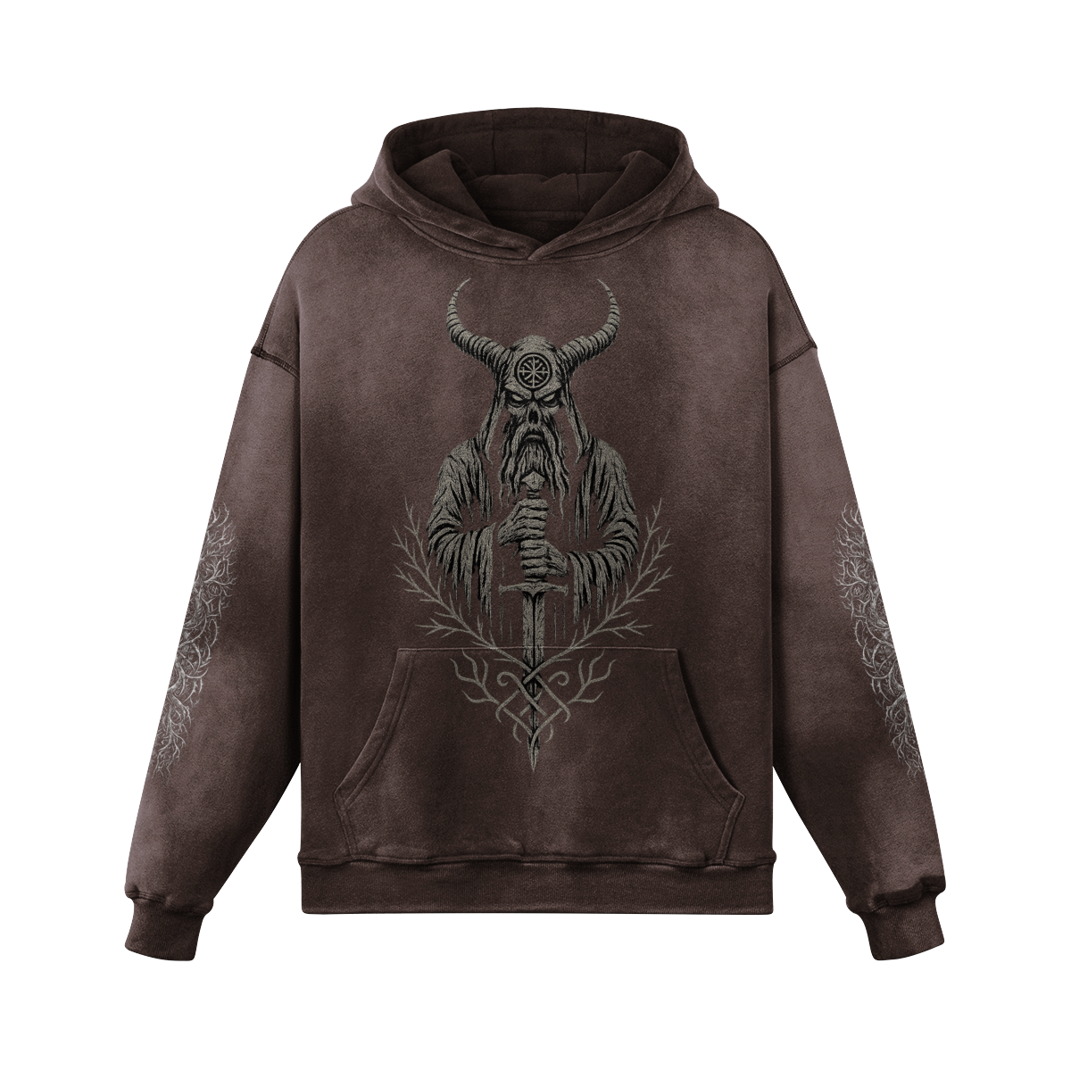 Slavic Gothic Hoodie Forest Monster