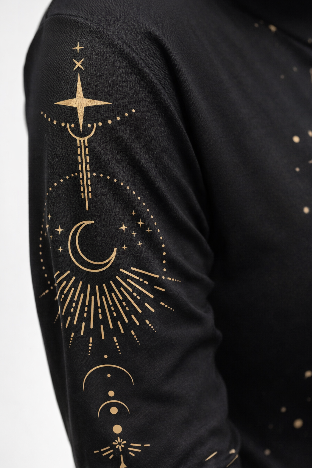 Celestial Gothic Midnight Constellation Kleid