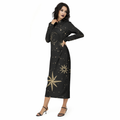 Celestial Gothic Midnight Constellation Kleid