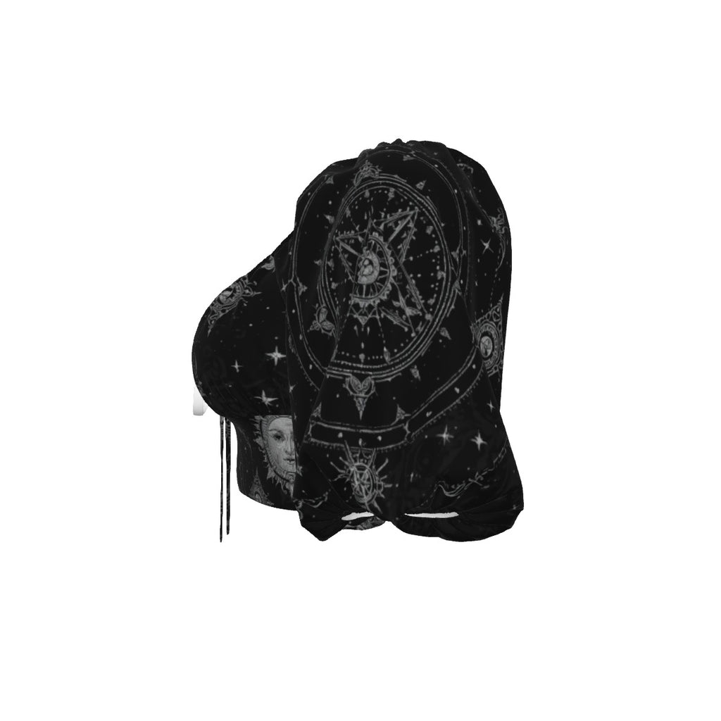 Gotisches Damen-Crop-Top Celestial Gothic Silver Way
