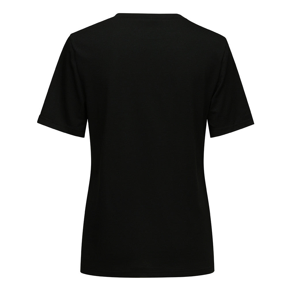 Gothic Women T-shirt with magical occult cat