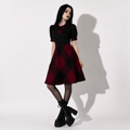 Gotisches kariertes Occult Lolita-Kleid – Dark Academia Gothic Dress
