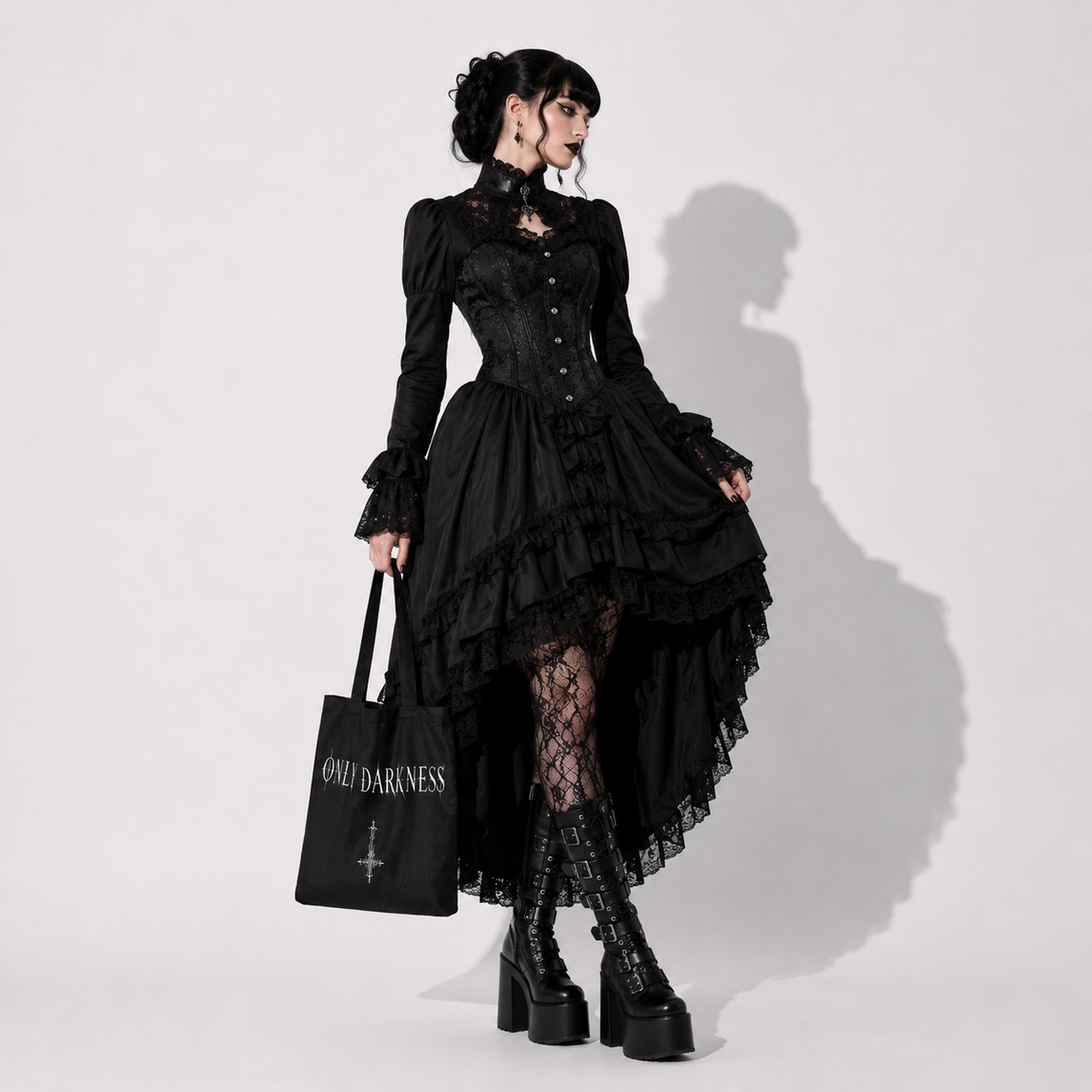 Gotische Tasche Raven Nocturne | Only Darkness Tragetasche