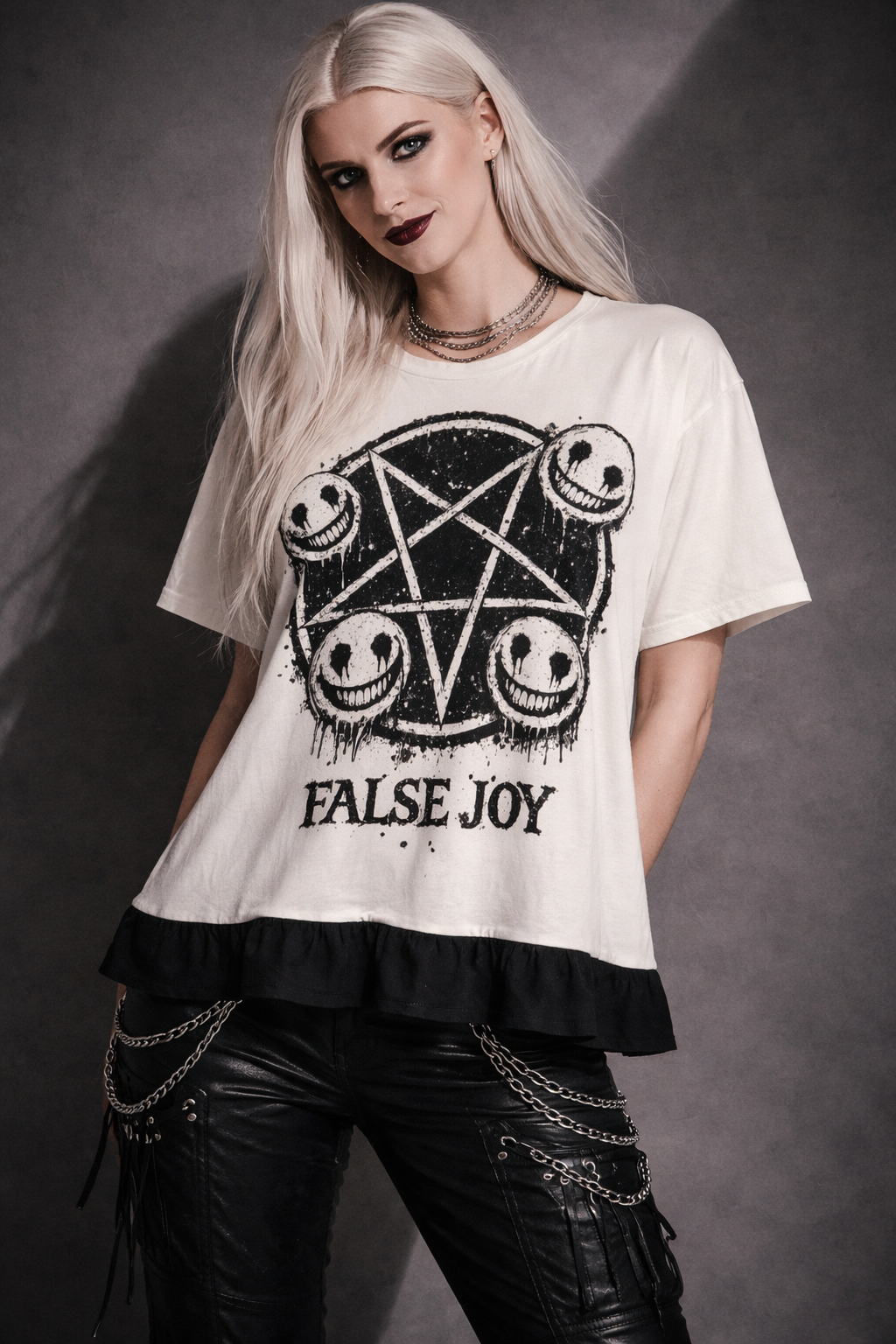 Gotisches Damen-Shirt HarajukuGothic Streetwear | False Joy