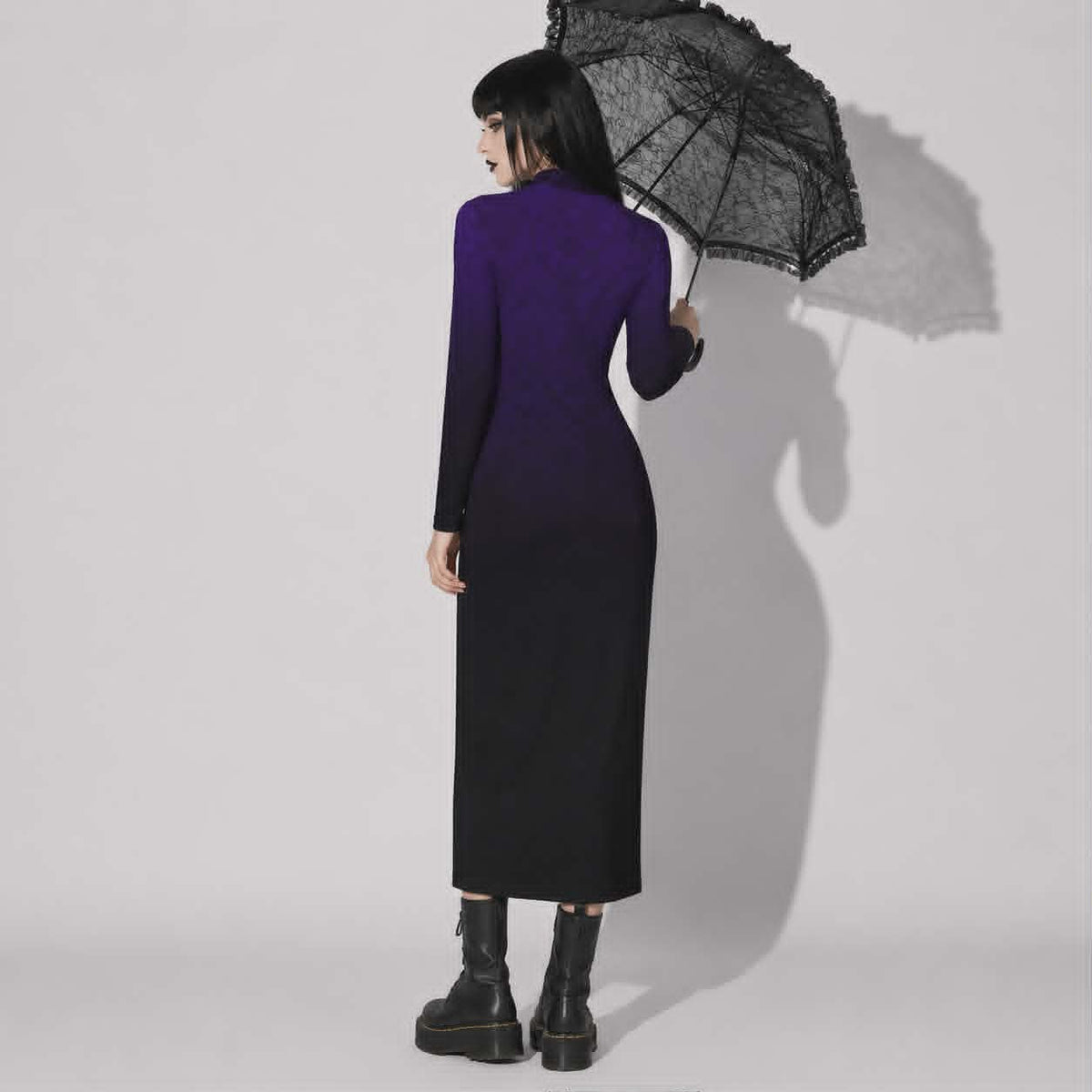 Noctivora Eclipse | Gotisches Vampir-Ombré-Kleid Dark Queen