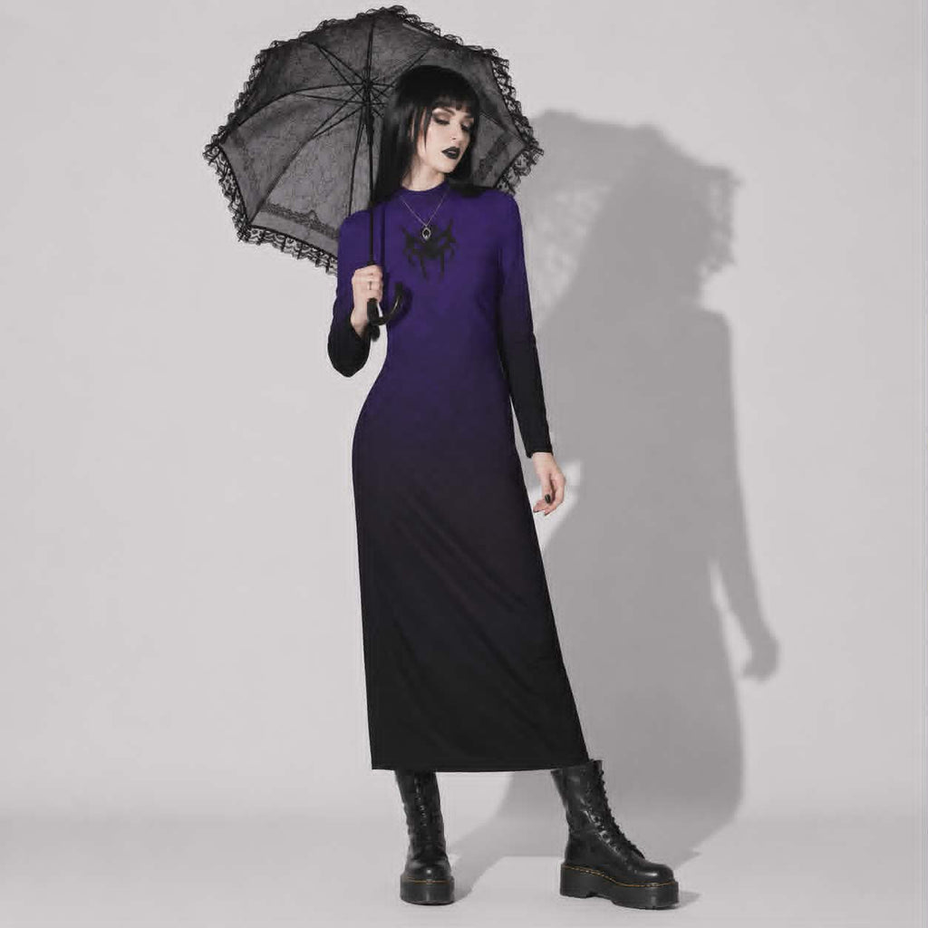 Noctivora Eclipse | Gotisches Vampir-Ombré-Kleid Dark Queen