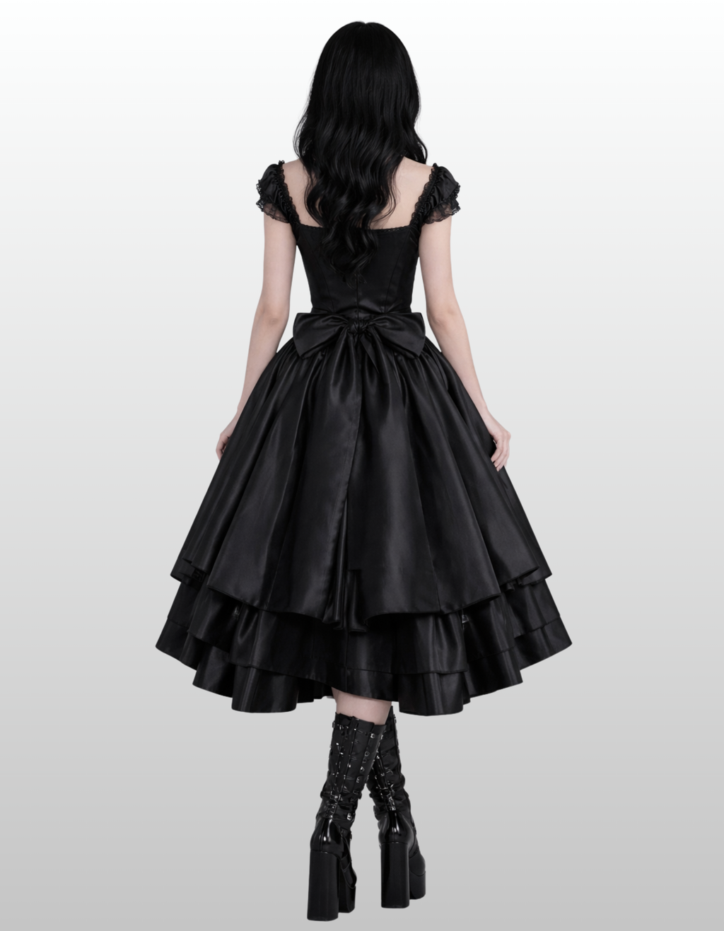 Lolita Women in victorian gothic dress