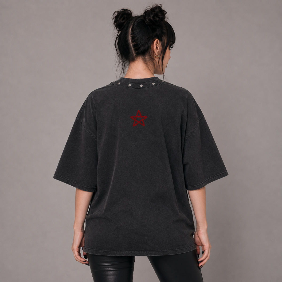 Gotisches Oversize-T-Shirt mit Nieten | Goth Pop – Sweet Nightmares