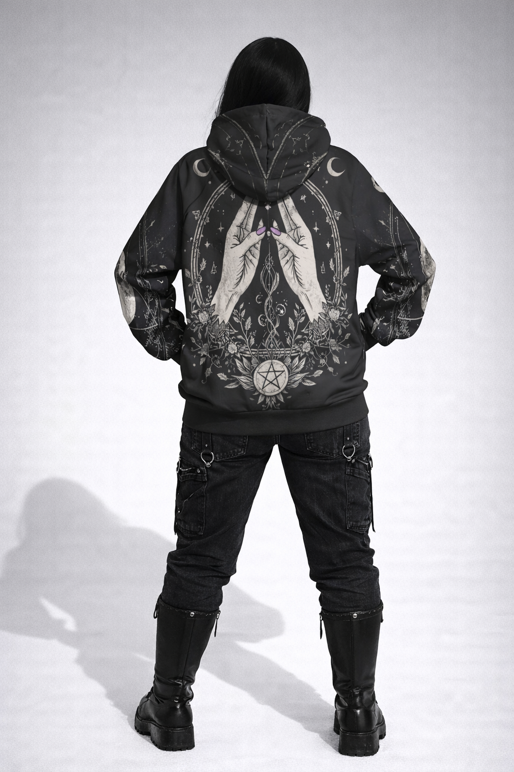 Wicca-Ritual-Hoodie Eternal – All-Over-Print | Dark Magic Witch Hoodie | Gothic-Ästhetik