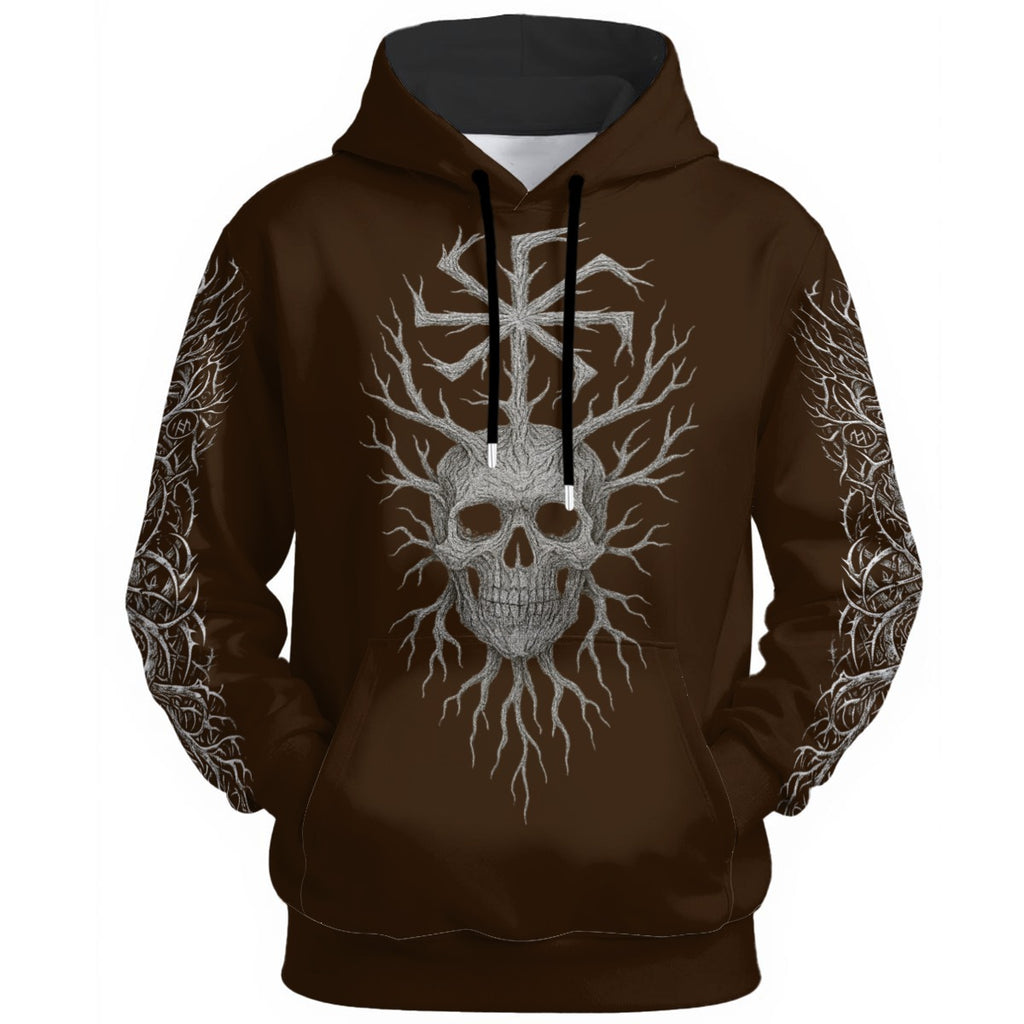 Slavic Pagan Gothic Hoodie Forest Ghost