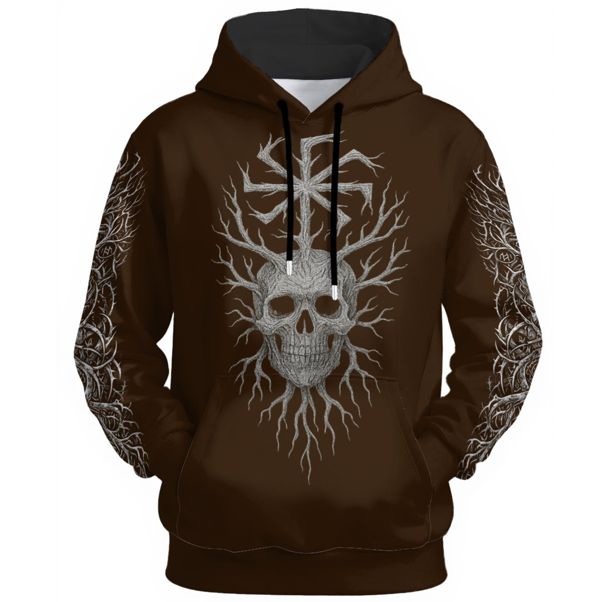 Slavic Pagan Gothic Hoodie Forest Ghost