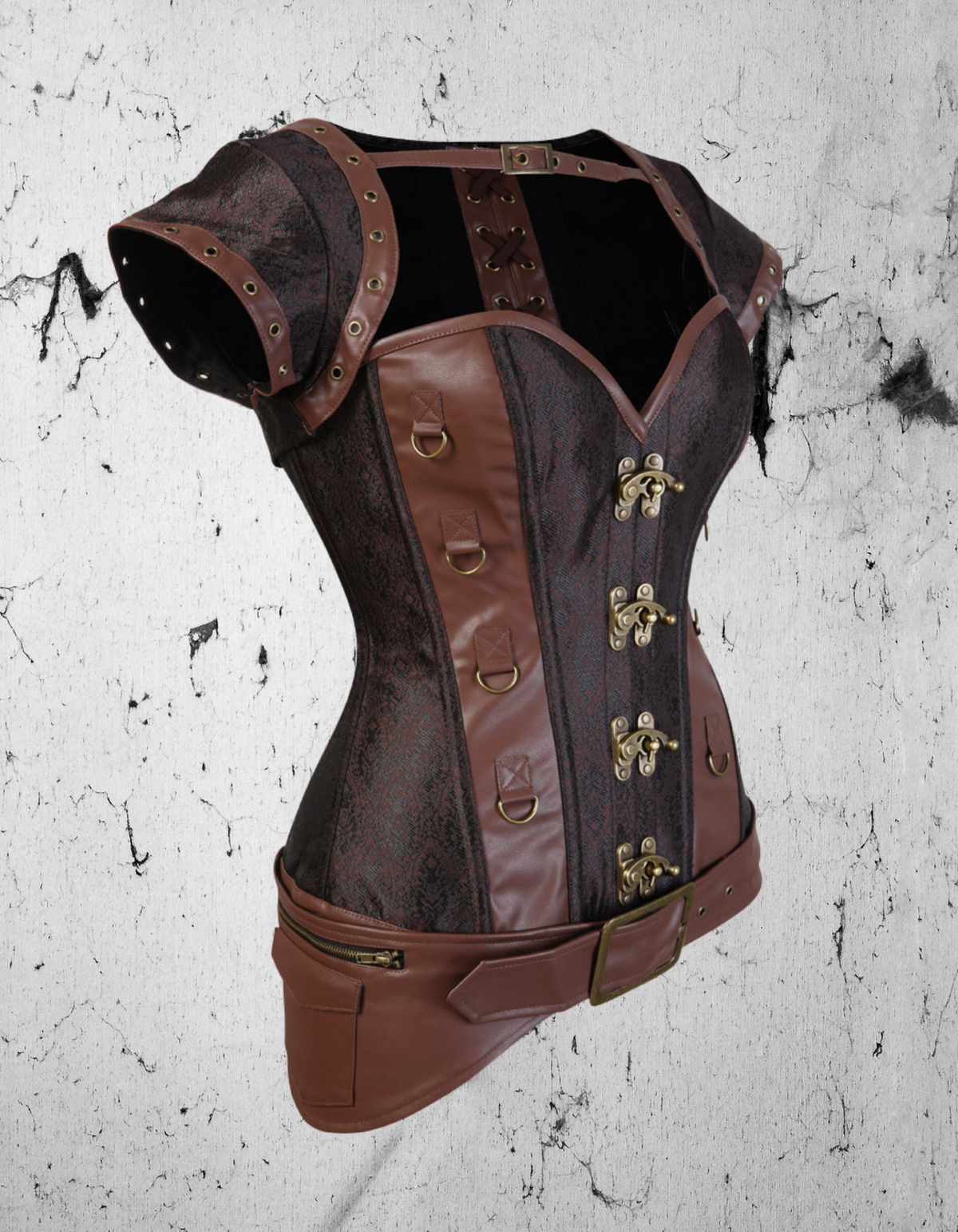 Gothic Fantasy Brown Corset 