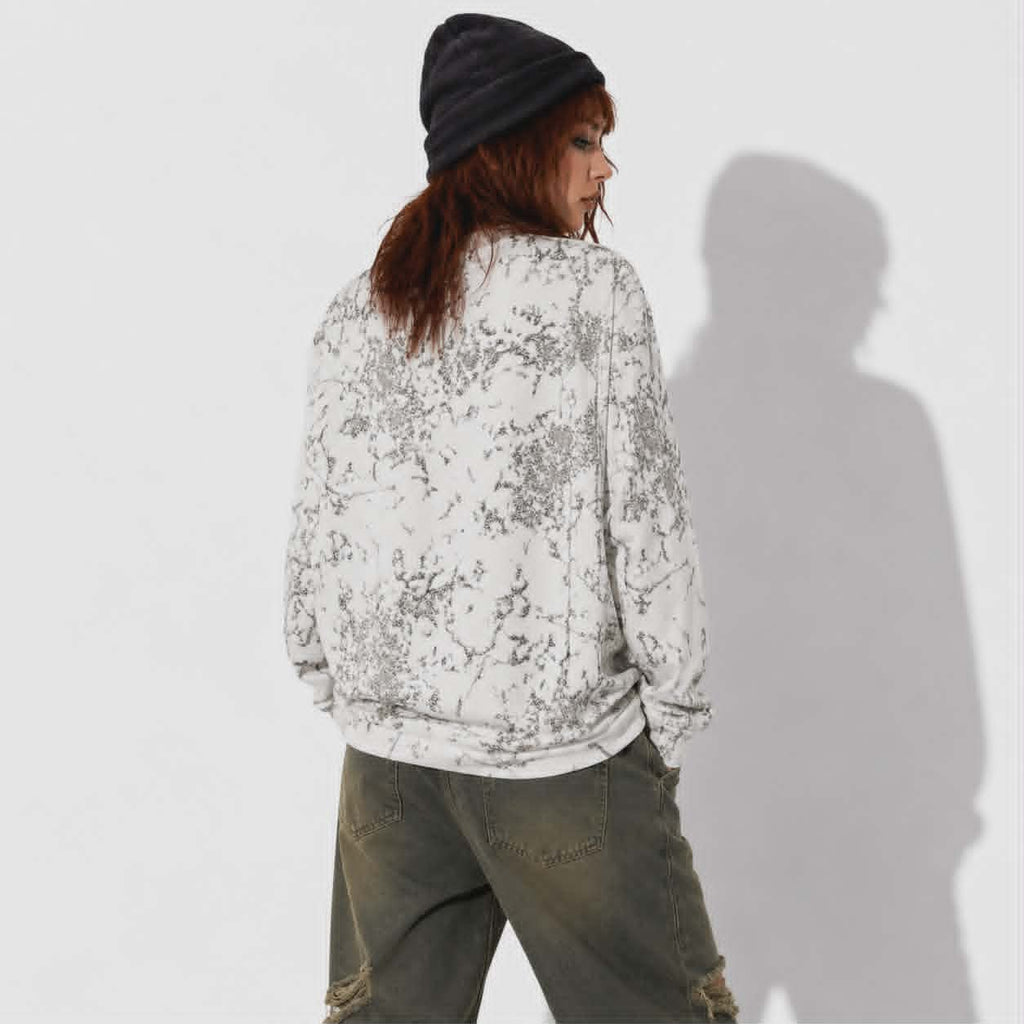 Oversize-Sweatshirt Skull Riot | Grunge Punk Totenkopf-Sweatshirt