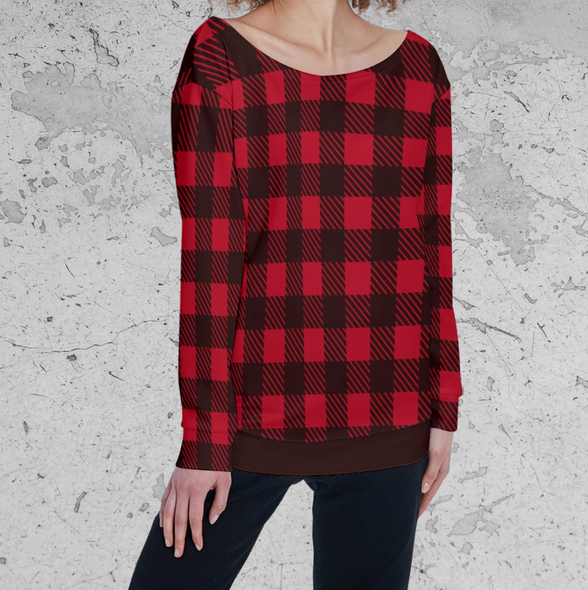 Grunge Red Riot Bluse