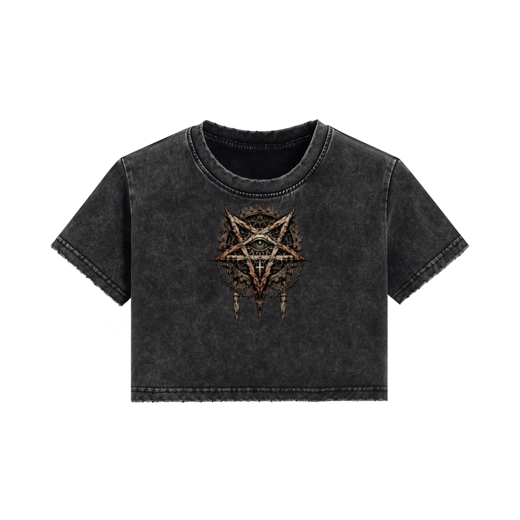 Death Metal Women Crop Top