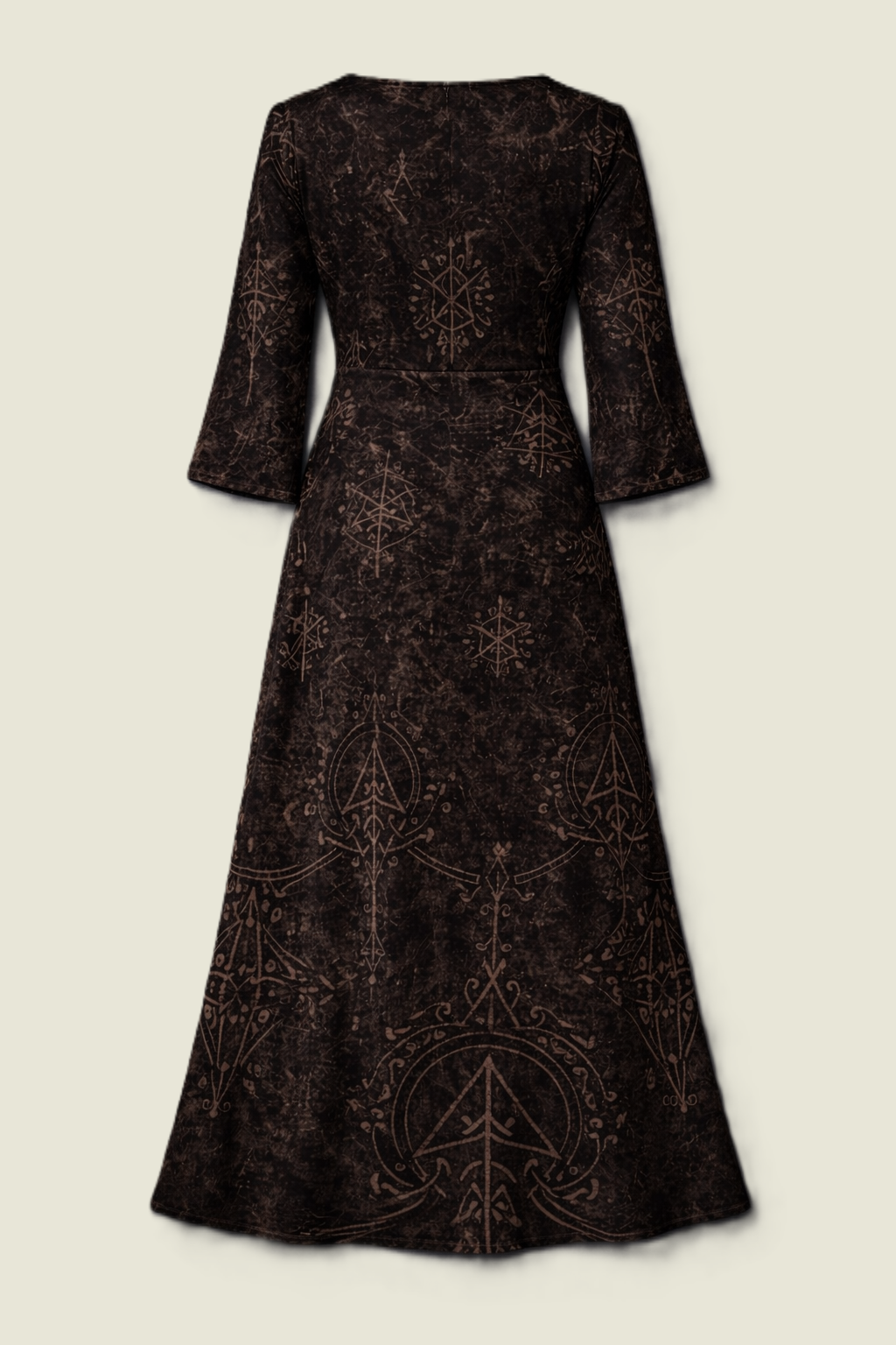 Schwarzes Kleid Viking Gothic Runenkraft