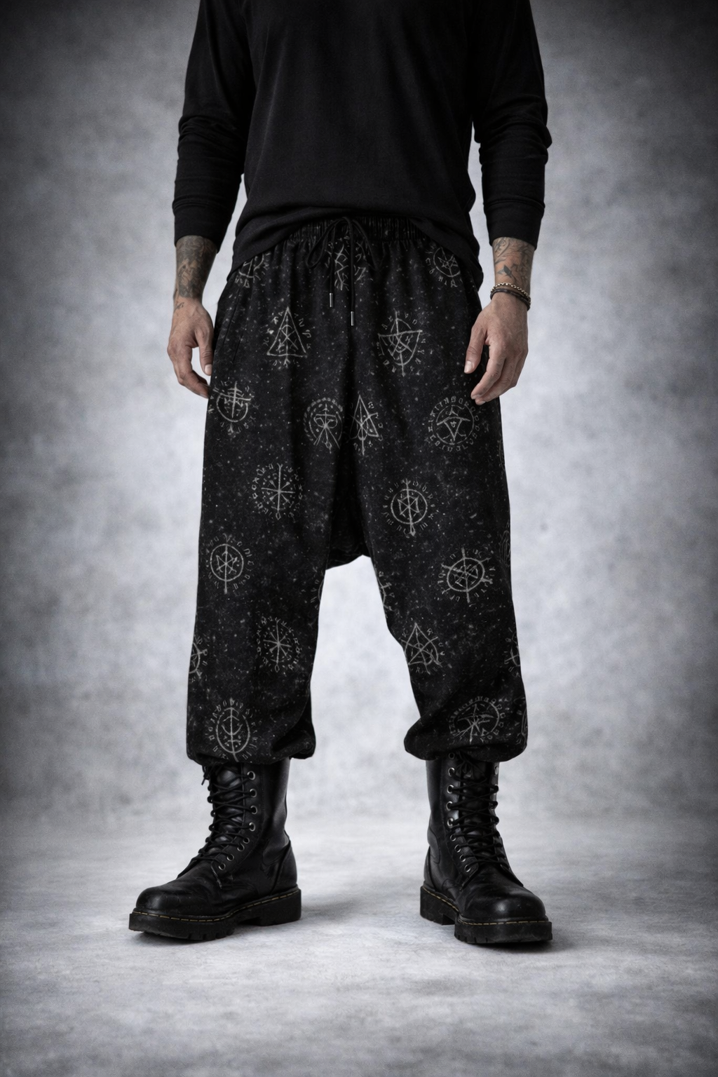 Nordische gotische Herren-Haremshose - Nordic Gothic Run Warrior Pants