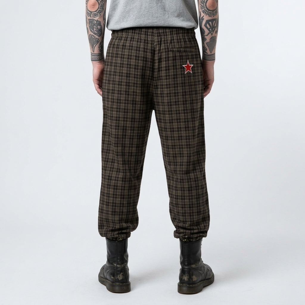 Unisex Punk-Hosen mit Karomuster Anarchy Riot | Punk Rock Plaid