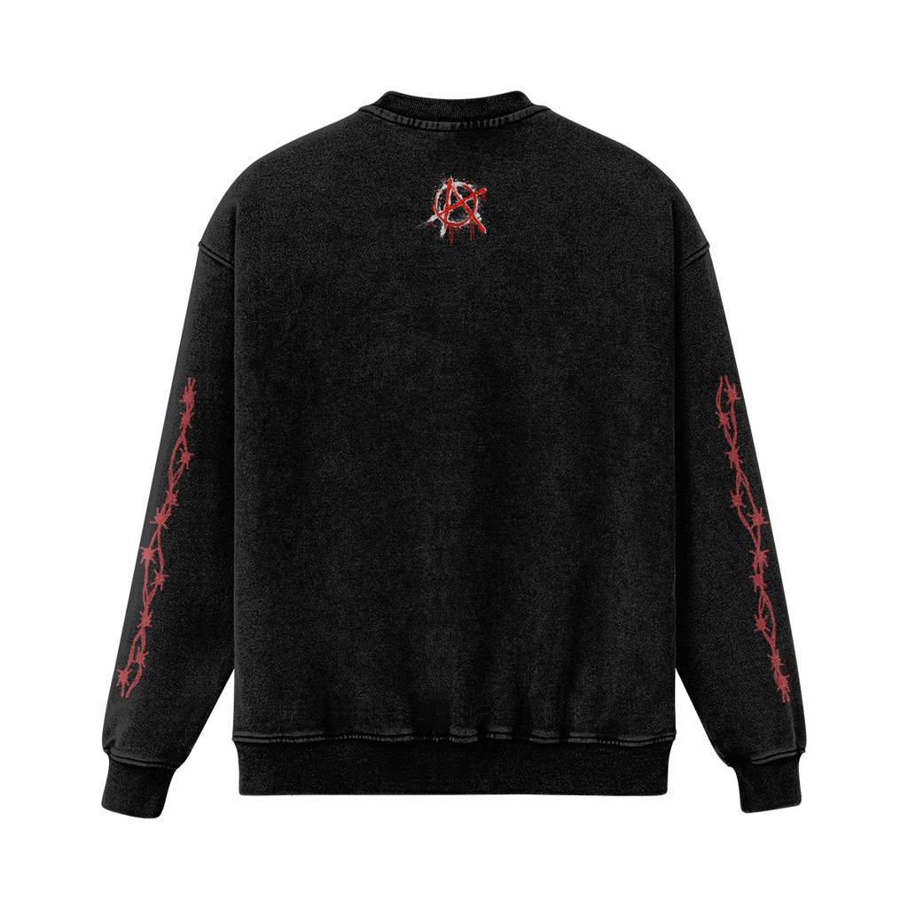 Antisystem Black Cotton Sweatshirt